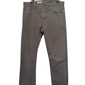 34x34 AG Adriano Goldschmied Men's Charcoal Grey - The Graduate Tailored Leg